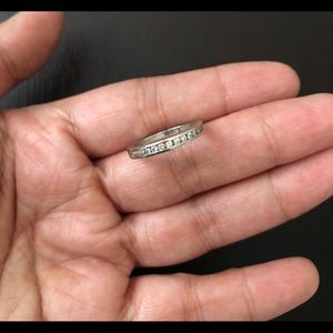 14k white gold 1/4 carat diamond ring